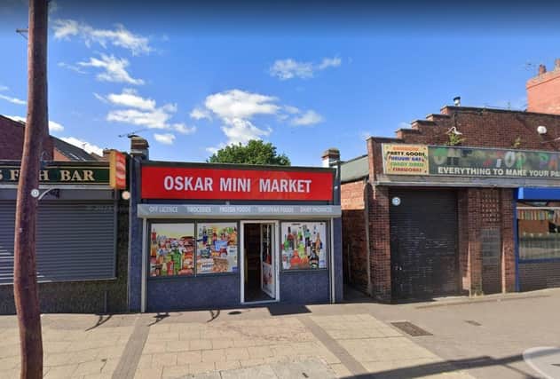 Oskar Mini Market on Skerry Hill, Mansfield. Last inspected on July 4, 2022.
