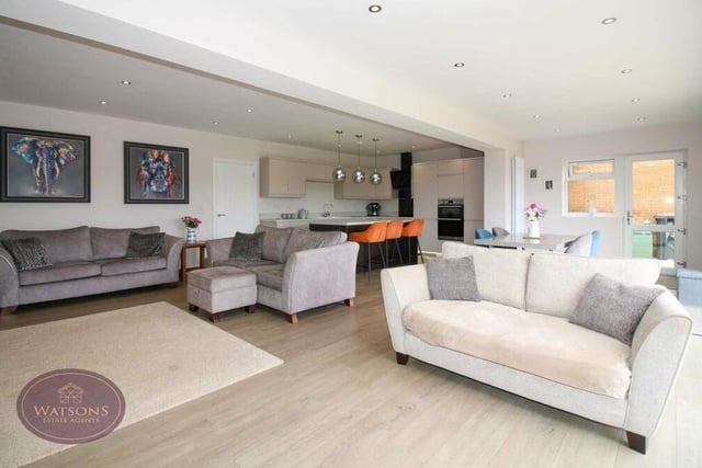 The open-plan living area is the ideal spot for family get-togethers.