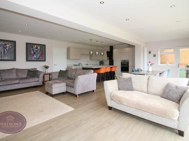 The open-plan living area is the ideal spot for family get-togethers.
