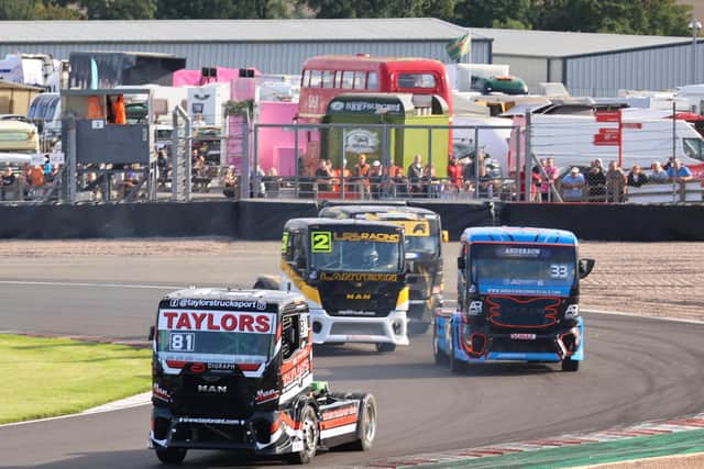 The Taylors truck at Donington Park. Photo by Paul Horton.