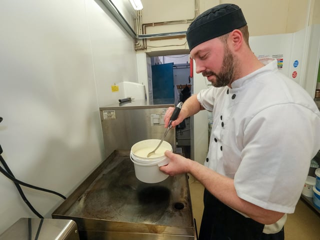 Carl Shepherd had made a pancake mix of eggs, milk, and flour in preparation for his shift, as he estimated he would be maxing more than 60 pancakes over the day.