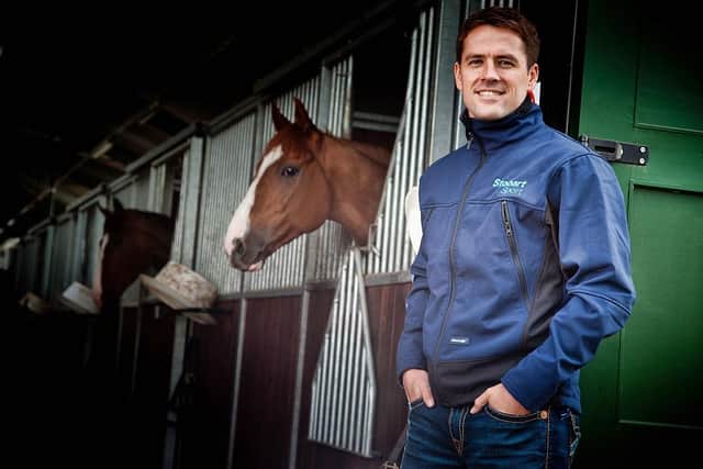 Michael Owen at his race horse stables, Manor House Stables, Cheshire, 12th May 2010. (Photo by James Cheadle/Getty Images)
