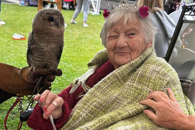 Visitors included an owl and a friendly pony. Picture: Wren Hall Nursing Home