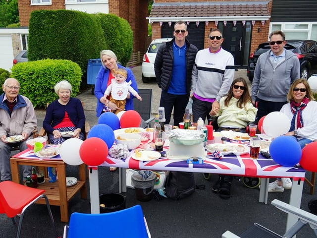 Further celebrations at the Delamere Drive street party.