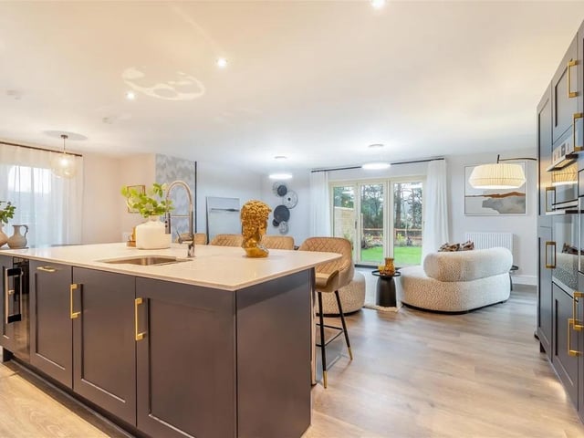 The stunning home benefits from an abundance of natural light