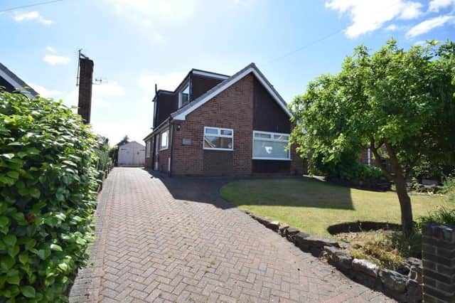 Sitting on an attractive plot on Ashford Drive, Ravenshead, this four-bedroom dormer bungalow is on the market for offers in excess of £300,000 with estate agents Gascoines.
