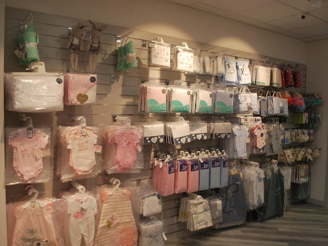 Some of the many baby items available.