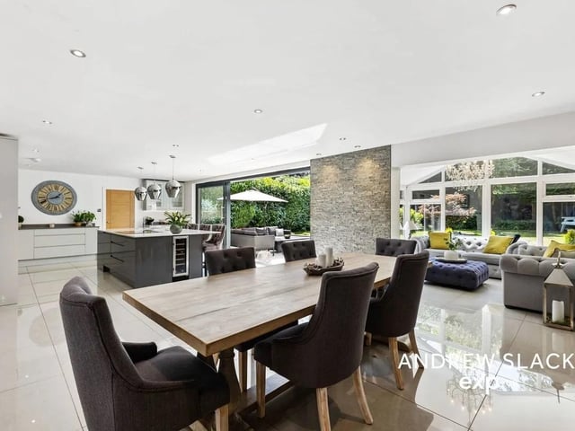 The open plan layout lends itself perfectly to family life.