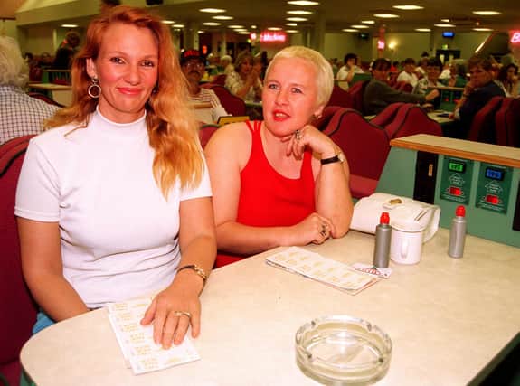 Susan Johnson, and Anne Slater at the  Vardon Bingo Hall 1997