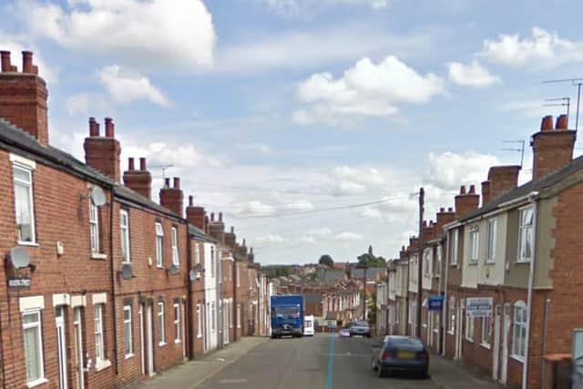 The raid took place on Vickers Street in Warsop
