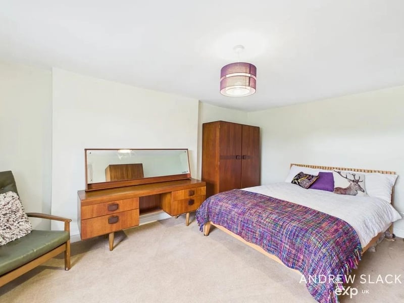 The top floor bedrooms enjoy far-reaching countryside views.