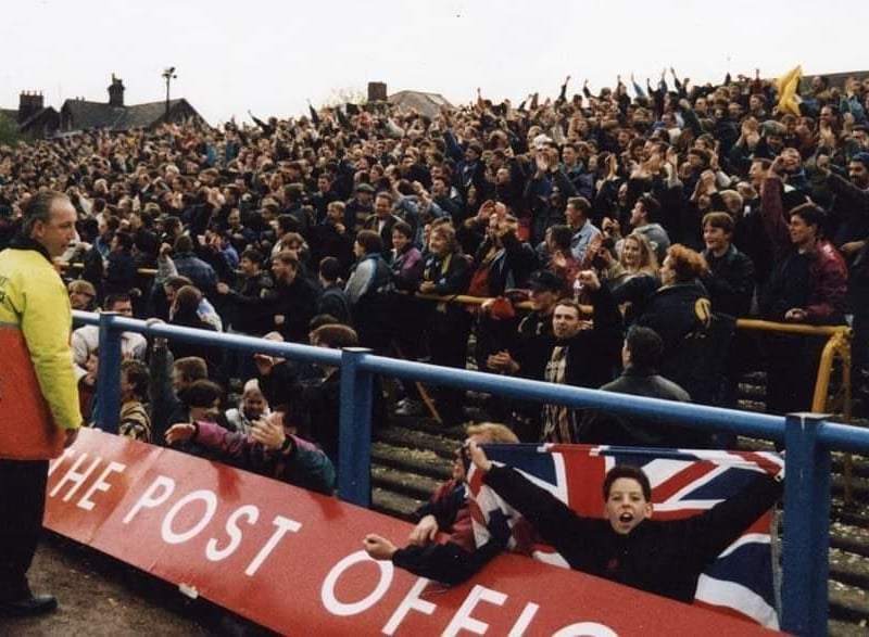 Chesterfield away was always a big occasion, and this 1-0 win was one many will remember. Do you spot any familiar faces?