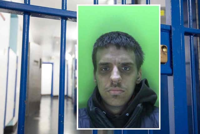 Holmes, of no fixed abode, was given a nine-year custodial sentence