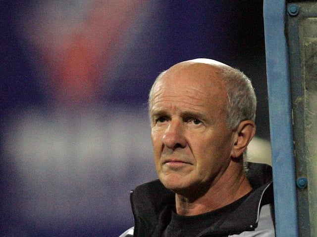 Stags bosss Billy Dearden watches on as Mansfield Town are beaten 1-0 by Rotherham Utd in the JPT Trophy in September 2007. Dearden was sacked later that season as Mansfield Town drifted out of the Football League.