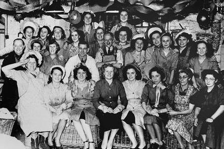 Bradleys Mill Christmas Party early 1940s.