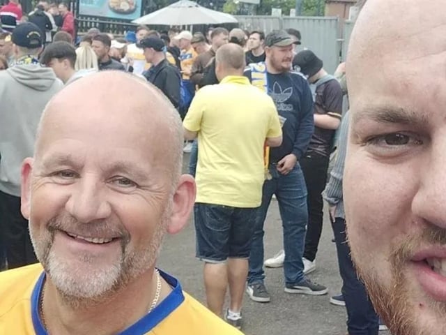 Mansfield Town fans make their way to Wembley.