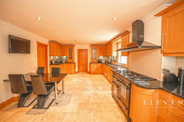 The delightful kitchen sets the tone for the refined, spacious nature of the rest of the property. As you can see, there is ample room for a breakfast or dining table.