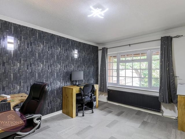 The property benefits from a study, ideal for those working from home.