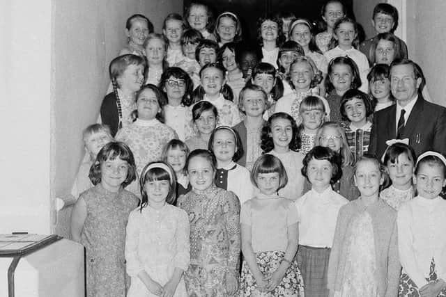 Mansfield King Edward School at the music and drama festival, 1971.