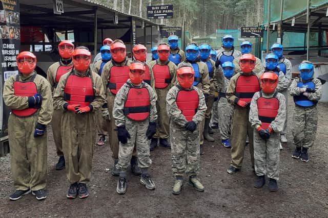 Young carers from Mansfield went paintballing to Adrenalin Jungle in Sherwood Forest.