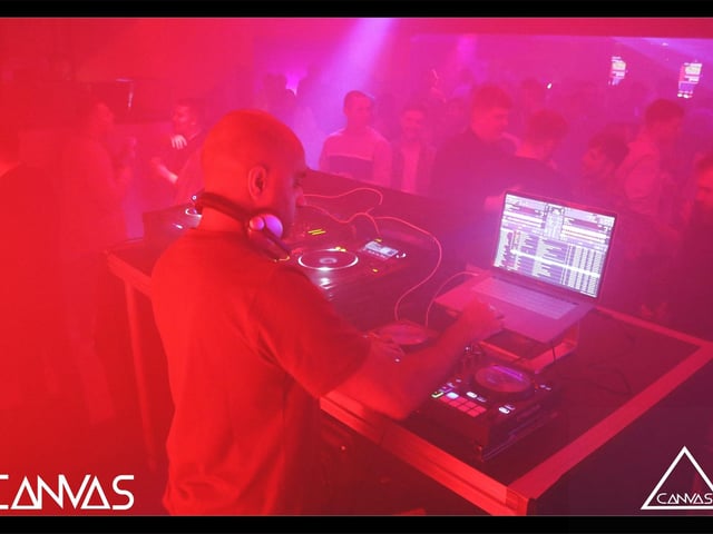 The DJ on the decks