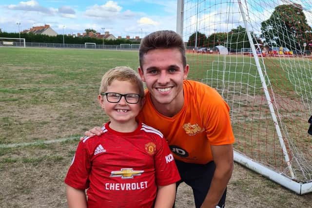 Hollie Traynor said her son was so happy to meet Joe Warren-Plant.