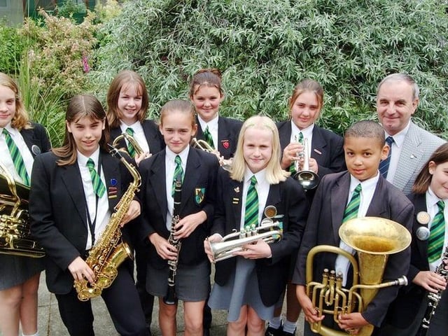 The Ravensdale School band is pictured here in 2001. The school was demolished after it closed that same year and the site remained derelict and unused for several years. A new special school on this site could be delivered by September 2025.