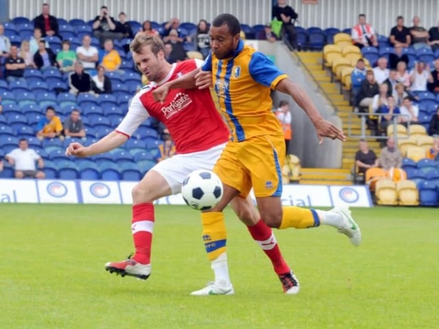 Matt Green in action in the 2012 friendly.