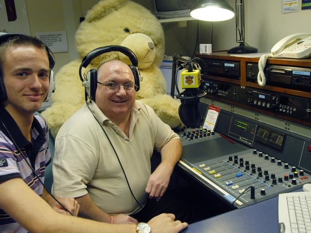 Kings Mill Hospital's Millside Radio celebrated 20 years in 2010, pictured are DJ's Liam Hickes and Andy Barlow who has been with the station from the beginning.