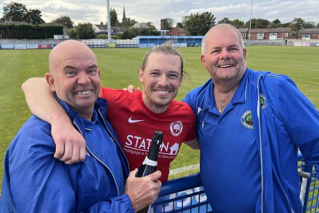 Man of the Match Josh Egginton receives his award