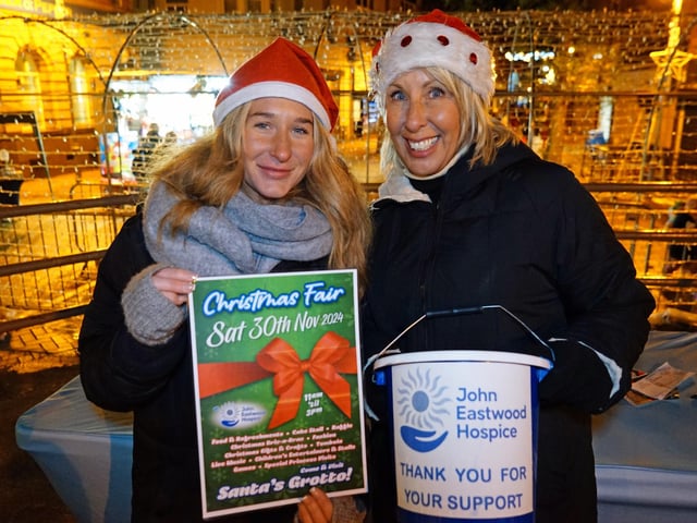 Lisa and Harriett raising money for John Eastwood Hospice.