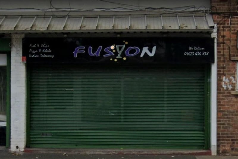 Fusion Fish Bar on Harrop White Road, Mansfield. Last inspected on August 18, 2021.