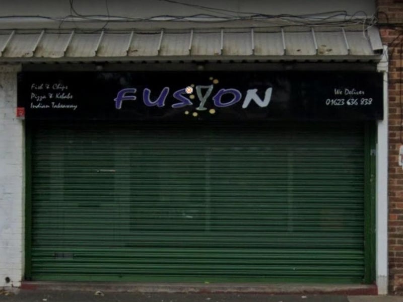 Fusion Fish Bar on Harrop White Road, Mansfield. Last inspected on August 18, 2021.