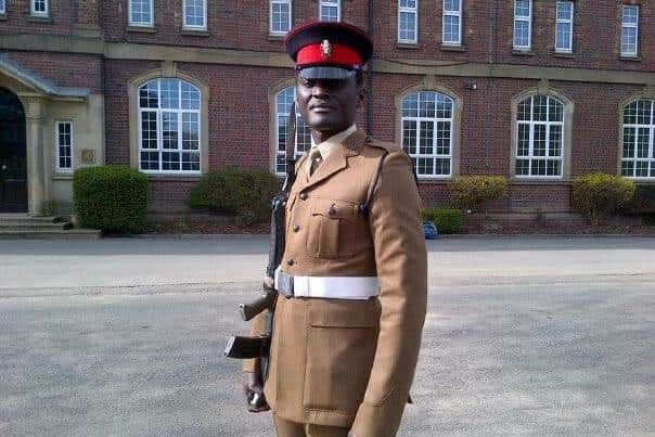 Emmanuel Akor joined the British Army in 2013. Picture: Emmanual Akor