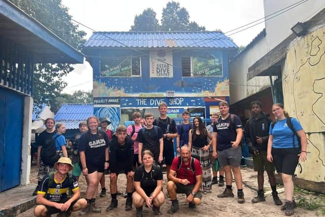 Students obtained an open water diving certification as part of the trip