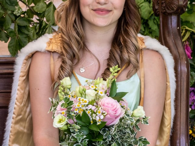 The main focus of Maypole Day is always the Crowning of the new May Queen