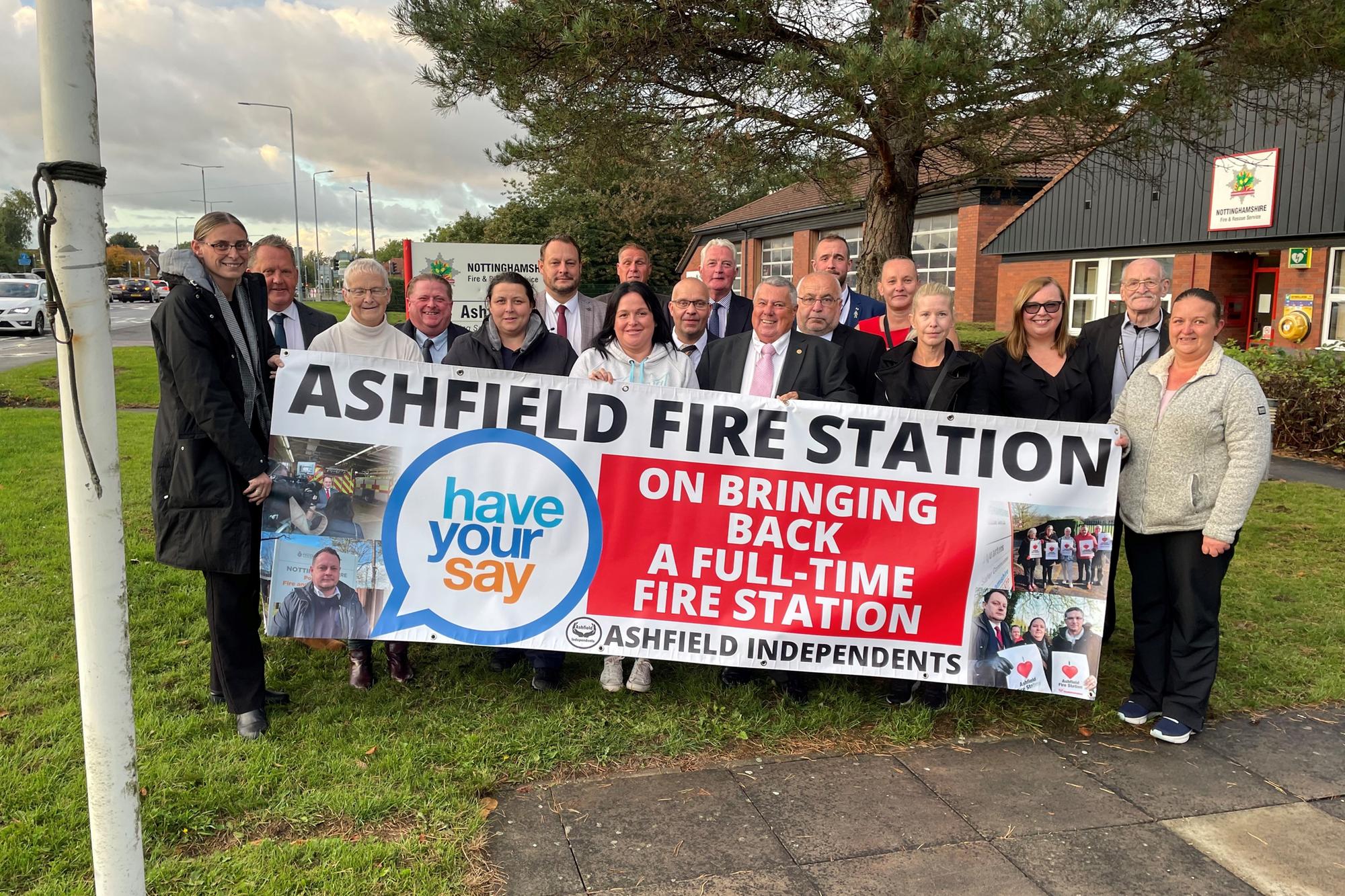 Ashfield residents urged to sign fire station petition to 'help save lives'