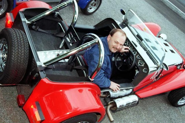 The Motor Sports Club event in 1998. Robert Johnson photographed in his kart.