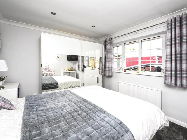 All three bedrooms have plenty of space for wardrobes and storage.