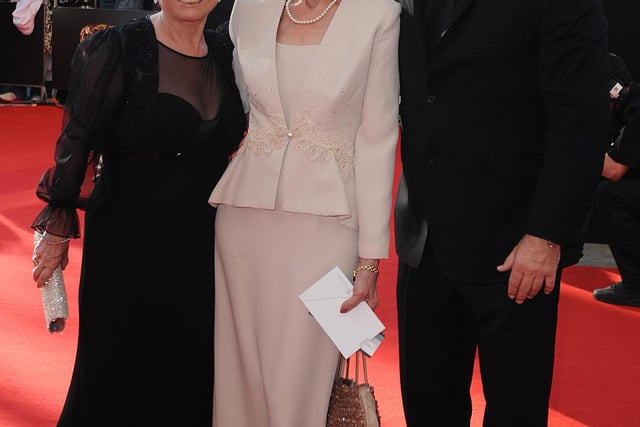 Barbara Windsor, June Brown and Ross Kemp arriving for the 2009 British Academy Film Awards at the Royal Opera House in Covent Garden, central London in 2009.