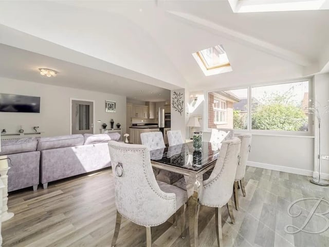 The open plan layout lends itself to busy family life.