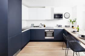 Deanestor manufactured and installed bespoke kitchen and bedroom furniture to the new apartments. Photo:  Jak Spedding
