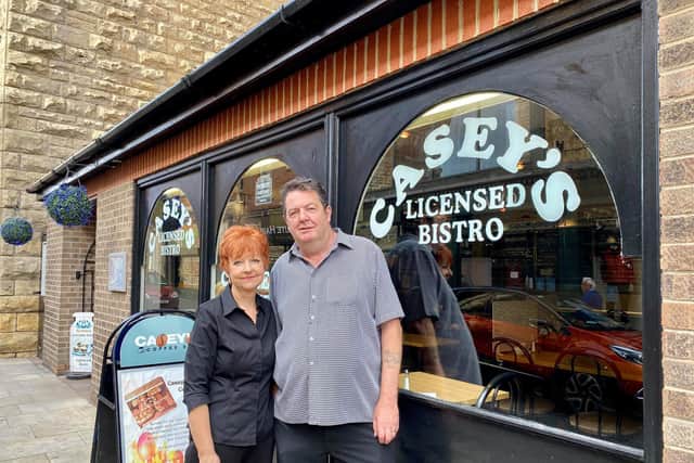 Karen and John Keys, owners of Casey's Coffee Bar