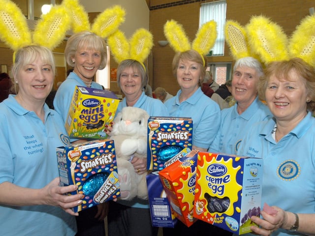 Some of the members of Kirkby Inner Wheel pictured at their Easter Fair held at Trinity Centre Point in 2008 Pictured from the left are; Julie Hayes, Jean Matthew, Judi Parkinson, Freda Smith, Gennis Butler and Ann Wilson, Club President