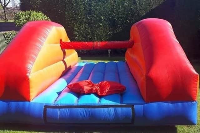 Another inflatable activity stolen.