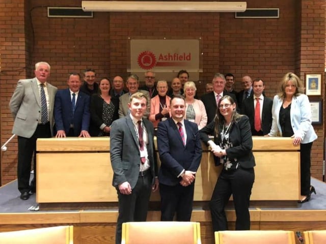 Jason Zadrozny of the Ashfield Independents became the new council leader after previous leader, Labour's Cheryl Butler, was ousted in a vote of no confidence https://www.chad.co.uk/news/watch-new-ashfield-council-leader-voted-in-297902