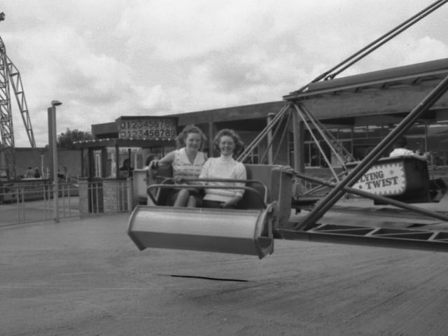 Do you recognise either of these two riding the Flying Twist?