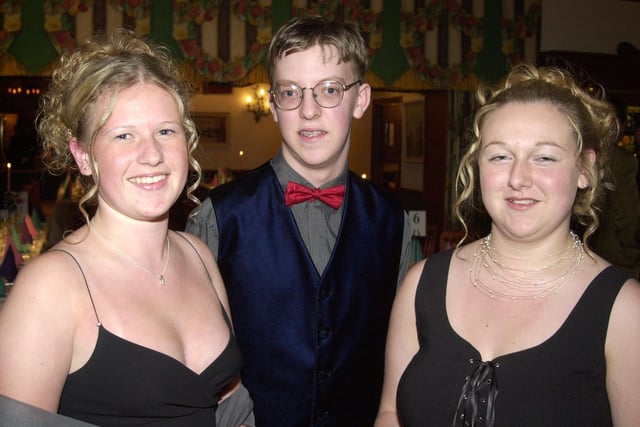 Lucy Anderson, Paul McCready and Gemma Butler at the Notre Dame Ball