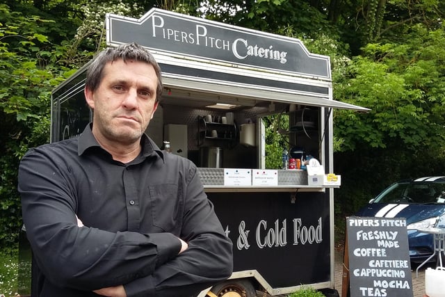Andy Grant has been provided freshly made sandwiches from Pipers Pitch Catering at the Craster Quarry car park since 2007. Favourites include the 'world famous Auchtermuchty' and the 'Kipper N Bun'.