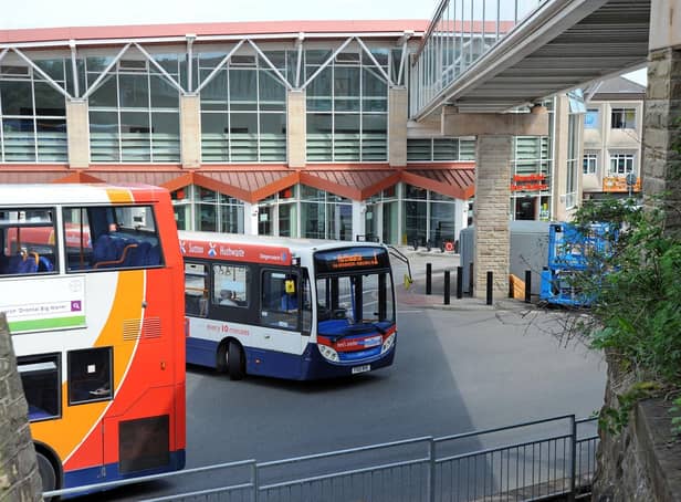 Stagecoach services at Mansfield Bus Station.